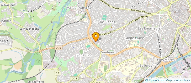 localisation de l'entreprise MADAME FLORENCE HOULES à LIMOGES