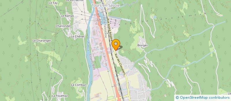 localisation de l'entreprise MADAME FLORENCE HYBORD  LA BATHIE