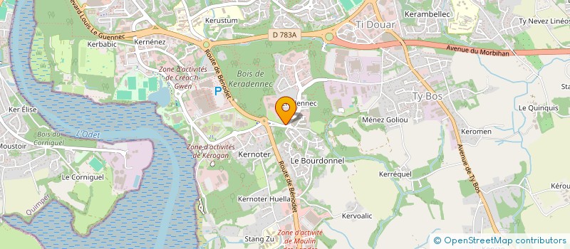 localisation de l'entreprise MADAME FLORENCE IUNG à QUIMPER