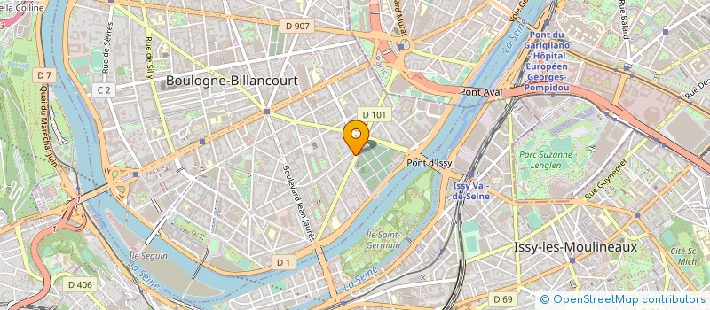 localisation de l'entreprise MADAME FLORENCE JAMES à BOULOGNE-BILLANCOURT