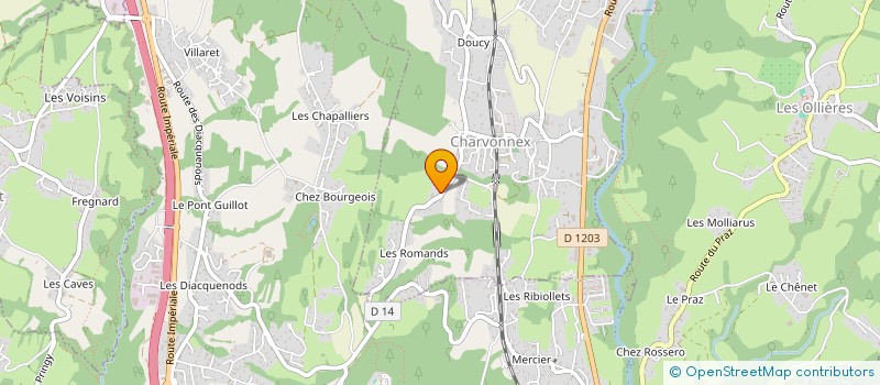 localisation de l'entreprise MADAME FLORENCE JEANNELLE  CHARVONNEX