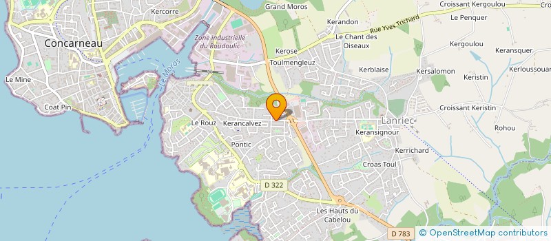 localisation de l'entreprise MADAME FLORENCE JEHENNE  CONCARNEAU