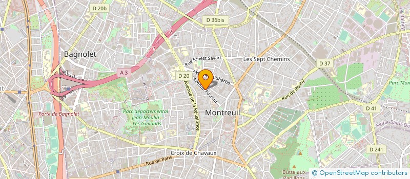 localisation de l'entreprise MADAME FLORENCE JIMENEZ à MONTREUIL