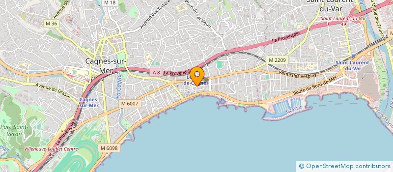 localisation de l'entreprise MADAME FLORENCE JOULINS à CAGNES-SUR-MER