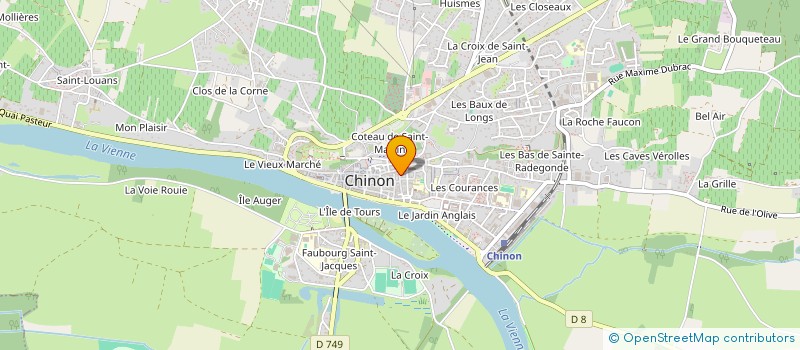 localisation de l'entreprise MADAME FLORENCE KINOSSIAN  CHINON