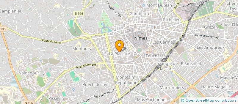 localisation de l'entreprise MADAME FLORENCE KOECHLIN  NIMES