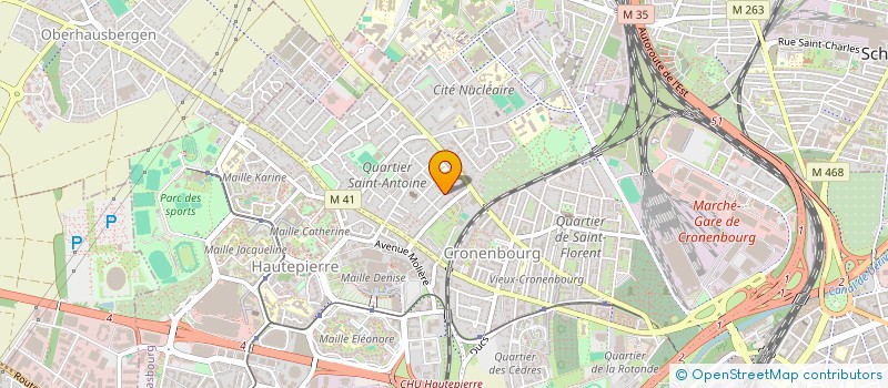 localisation de l'entreprise MADAME FLORENCE KUNTZMANN  STRASBOURG