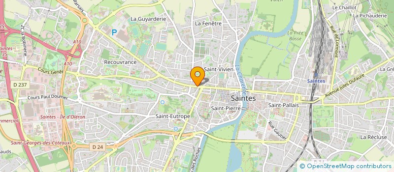 localisation de l'entreprise MADAME FLORENCE KURBILA  SAINTES