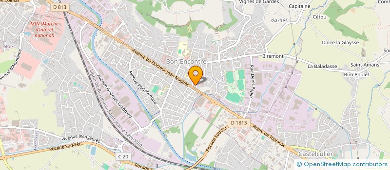 localisation de l'entreprise MADAME FLORENCE LABROILLE  BON-ENCONTRE