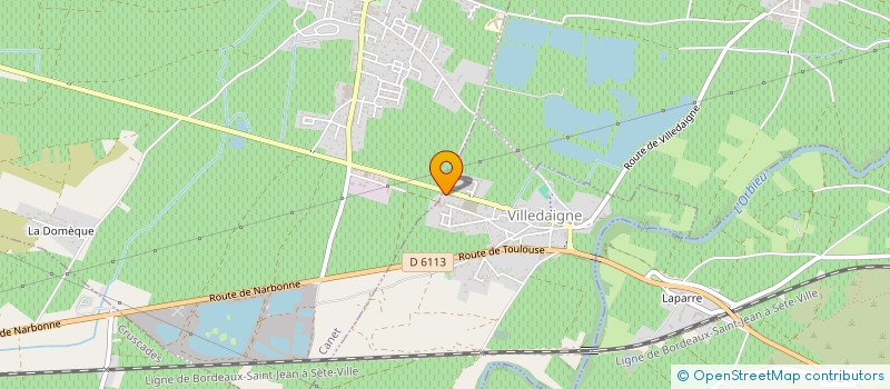 localisation de l'entreprise MADAME FLORENCE LACOMBE  VILLEDAIGNE