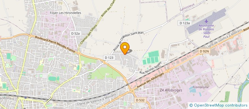 localisation de l'entreprise MADAME FLORENCE LAFOREST  ROMANS-SUR-ISERE