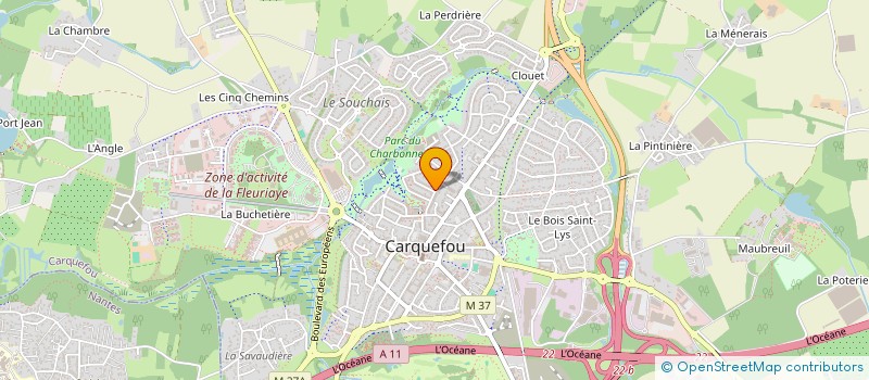 localisation de l'entreprise MADAME FLORENCE LANDOIS BAUDOUIN  CARQUEFOU