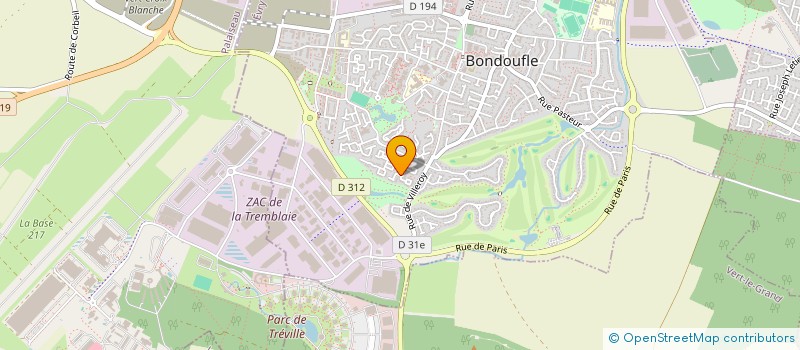 localisation de l'entreprise MADAME FLORENCE LANDOUAR  BONDOUFLE