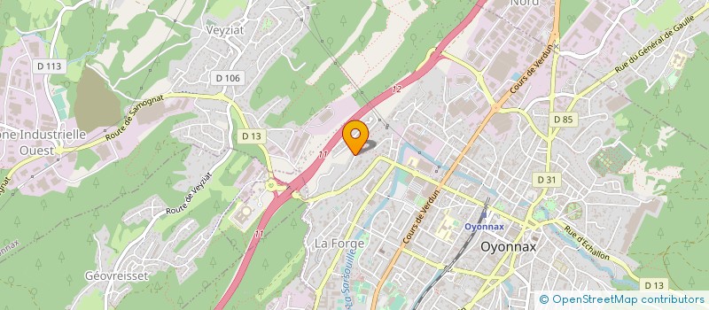 localisation de l'entreprise MADAME FLORENCE LANGLAUDE à OYONNAX