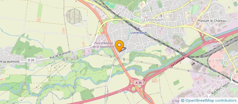 localisation de l'entreprise MADAME FLORENCE LAPORTE  LUTTERBACH