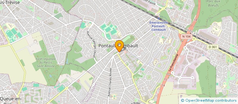 localisation de l'entreprise MADAME FLORENCE LASNIER à PONTAULT-COMBAULT