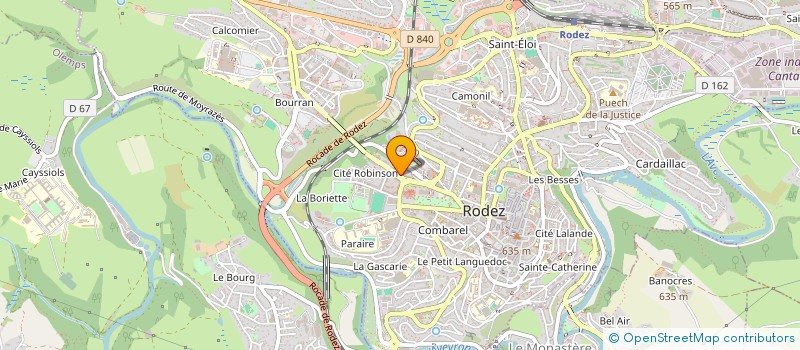 localisation de l'entreprise MADAME FLORENCE LASSAUVETAT  RODEZ