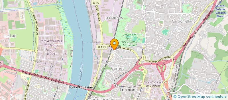 localisation de l'entreprise MADAME FLORENCE LASSELIN  LORMONT