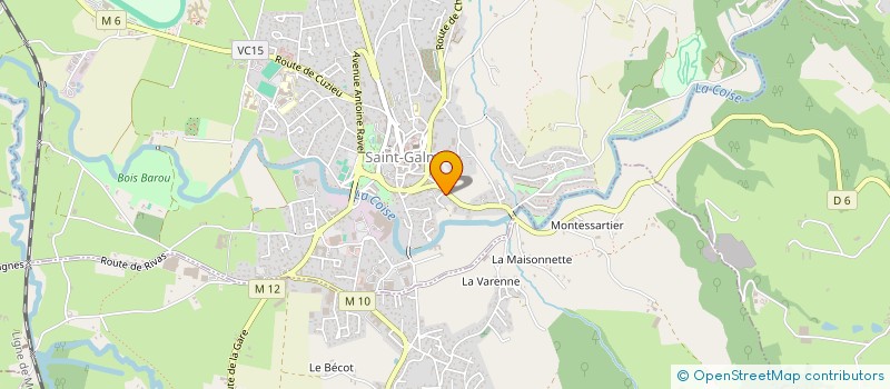 localisation de l'entreprise MADAME FLORENCE LASSUS à SAINT-GALMIER
