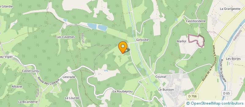 localisation de l'entreprise MADAME FLORENCE LAVEAUX  THONAC