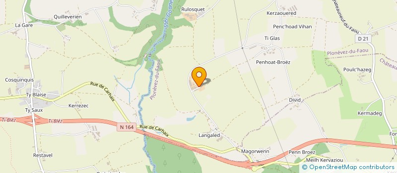 localisation de l'entreprise MADAME FLORENCE LE BOT  PLONEVEZ-DU-FAOU