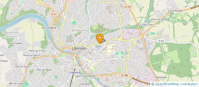 localisation de l'entreprise MADAME FLORENCE LE BRIGANT  LANNION