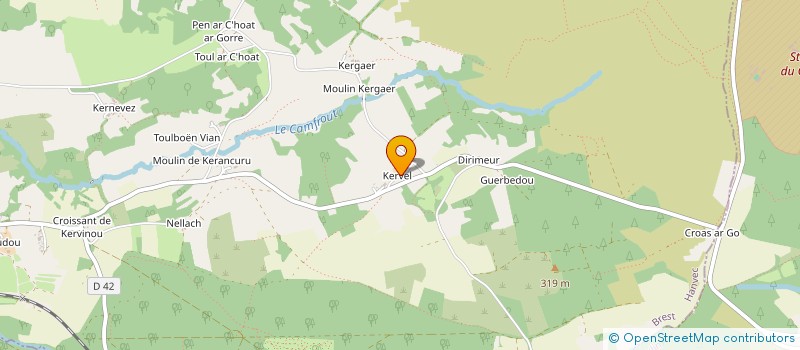 localisation de l'entreprise MADAME FLORENCE LE GOUGUEC  HANVEC