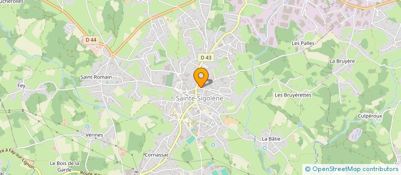 localisation de l'entreprise MADAME FLORENCE LE LESLE à SAINTE-SIGOLENE