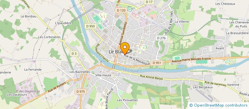 localisation de l'entreprise MADAME FLORENCE LE NINIVIN à LE BLANC
