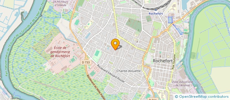 localisation de l'entreprise MADAME FLORENCE LECLERCQ  ROCHEFORT