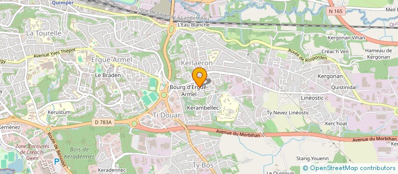 localisation de l'entreprise MADAME FLORENCE LEFEBVRE LE MARREC  QUIMPER