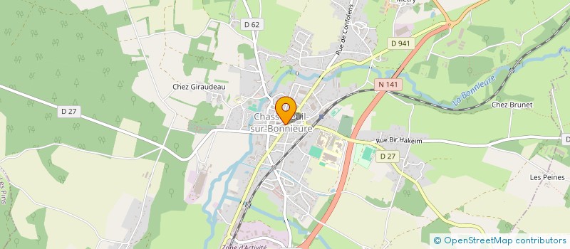 localisation de l'entreprise MADAME FLORENCE LEFORT à CHASSENEUIL-SUR-BONNIEURE