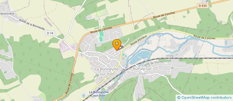 localisation de l'entreprise MADAME FLORENCE LEGER  LA BONNEVILLE-SUR-ITON