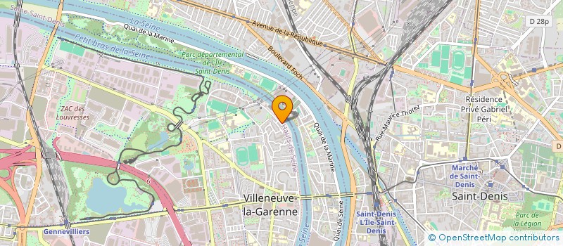 localisation de l'entreprise MADAME FLORENCE LEGER  VILLENEUVE-LA-GARENNE