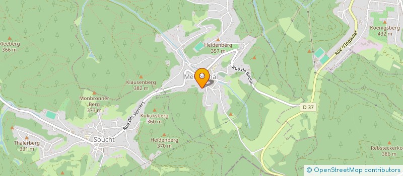 localisation de l'entreprise MADAME FLORENCE LEGRAND  MEISENTHAL