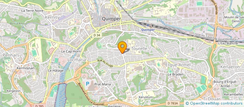 localisation de l'entreprise MADAME FLORENCE LEMOINE  PONT-AVEN