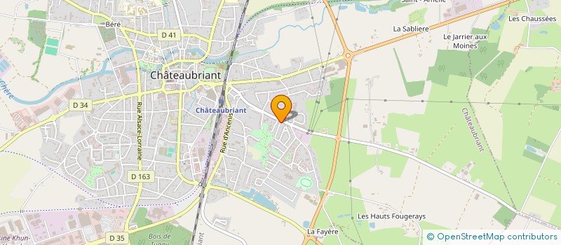 localisation de l'entreprise MADAME FLORENCE LERAY  SAINT-AUBIN-DES-CHATEAUX