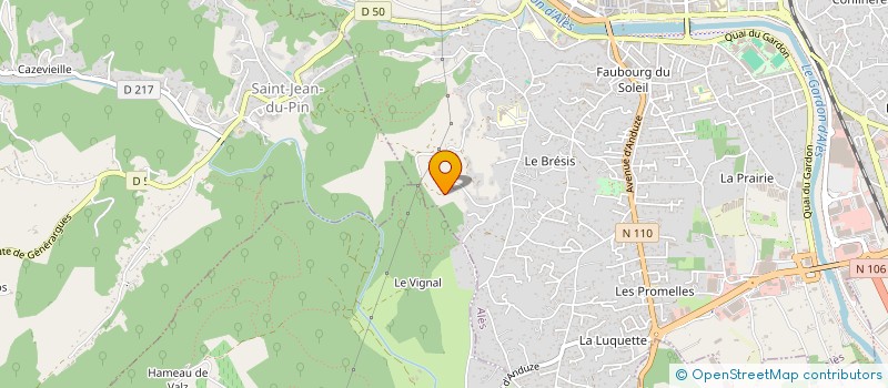 localisation de l'entreprise MADAME FLORENCE LEU  ALES