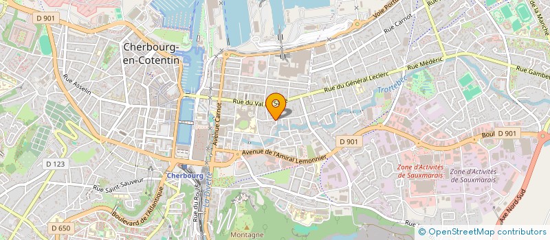 localisation de l'entreprise MADAME FLORENCE LEVAVASSEUR  BARNEVILLE-CARTERET