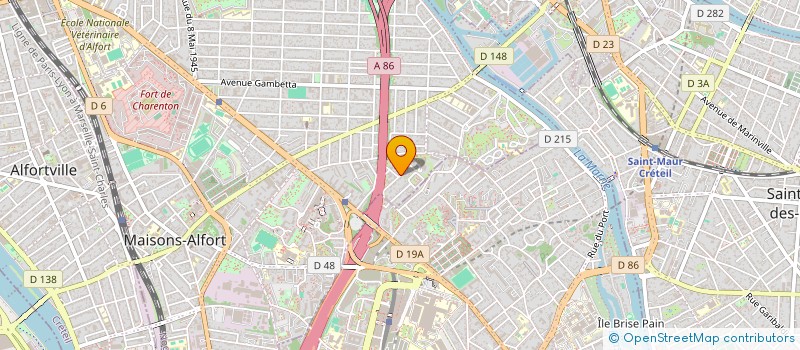 localisation de l'entreprise MADAME FLORENCE LIEGARD  MAISONS-ALFORT