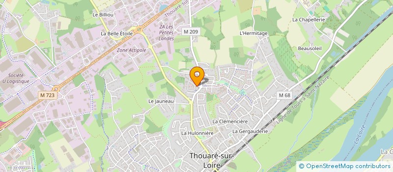 localisation de l'entreprise MADAME FLORENCE LOUAZEL  THOUARE-SUR-LOIRE