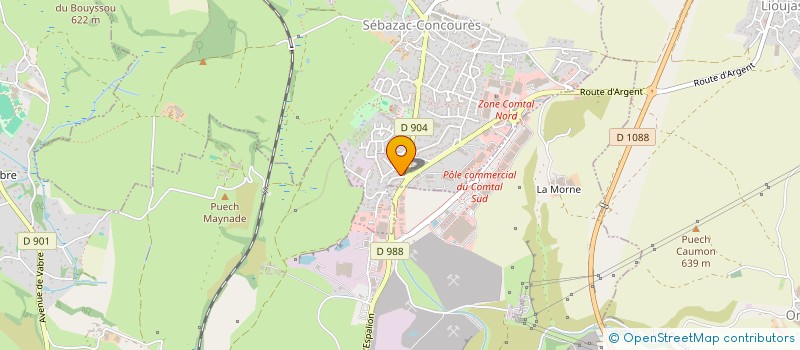 localisation de l'entreprise MADAME FLORENCE LOUBIERE à SEBAZAC-CONCOURES