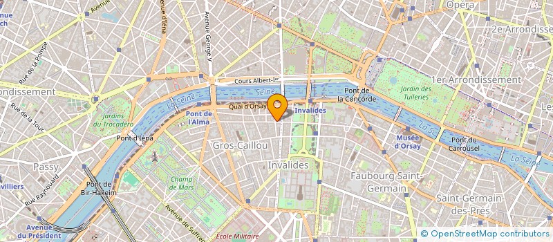 localisation de l'entreprise MADAME FLORENCE LOUISE MARI FALCON DE LONGEVIALLE  PARIS