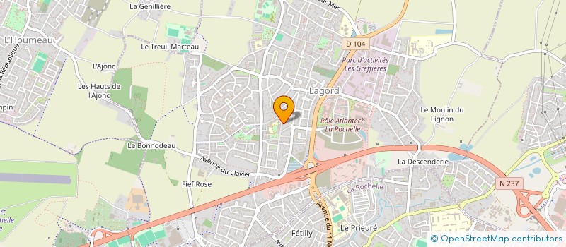 localisation de l'entreprise MADAME FLORENCE LOYSEAU  LAGORD