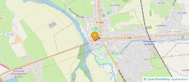 localisation de l'entreprise MADAME FLORENCE MAGAT  MONTROND-LES-BAINS