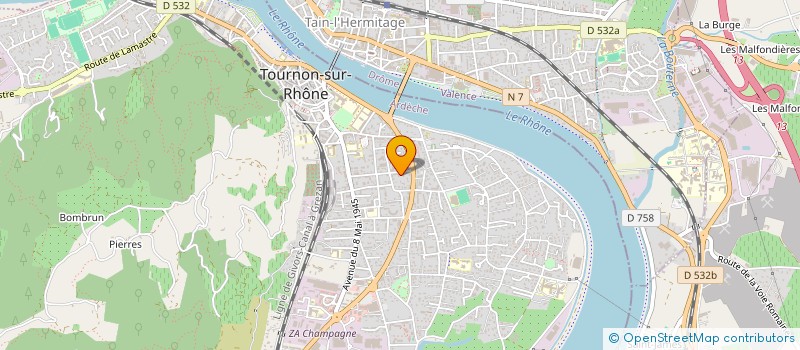 localisation de l'entreprise MADAME FLORENCE MANEVAL à TOURNON-SUR-RHONE