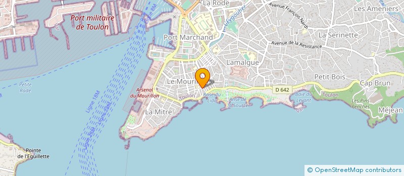 localisation de l'entreprise MADAME FLORENCE MARANDON  TOULON