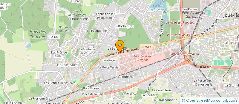 localisation de l'entreprise MADAME FLORENCE MARQUANT  JOUE-LES-TOURS