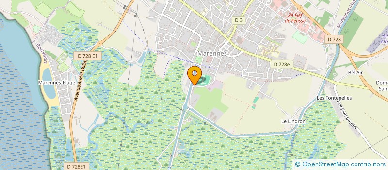 localisation de l'entreprise MADAME FLORENCE MARQUE  MARENNES-HIERS-BROUAGE