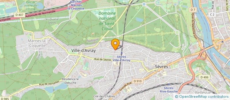 localisation de l'entreprise MADAME FLORENCE MARTIN  VILLE-D'AVRAY